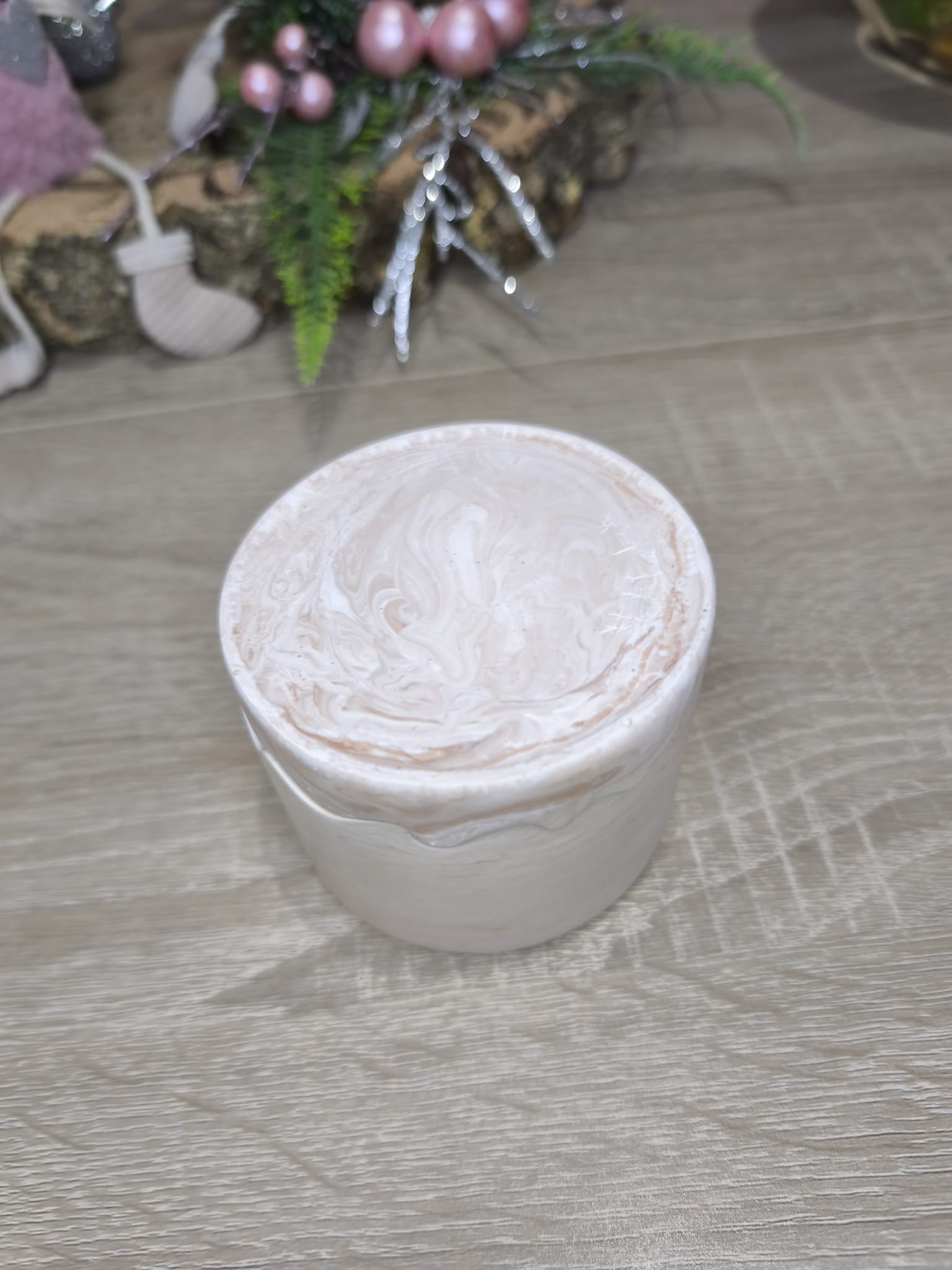 Flor em copo ondulado